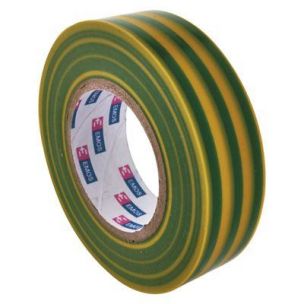 Izolační páska PVC 19mm / 20m zelenožlutá