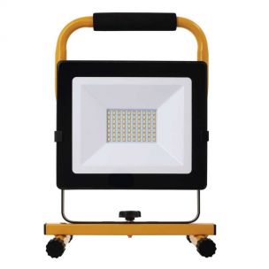LED reflektor ILIO přenosný, 51 W, černý/žlutý, neutrální bílá