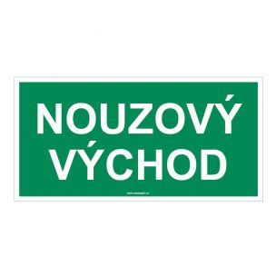 Tab.Nouzovy vychod 30x15