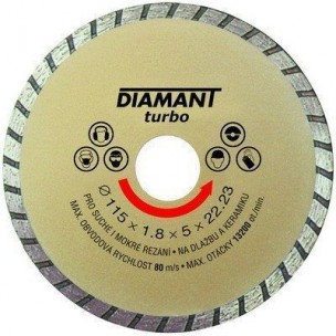 Kotouč diamantový turbo | 150x2,6x22,2 mm